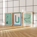 Green Palette Print Set of 3