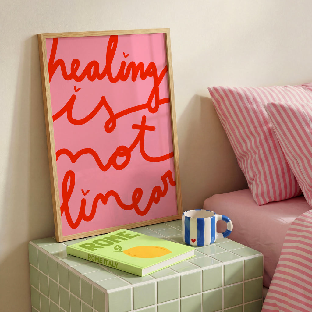 Healing is not linear - Pink