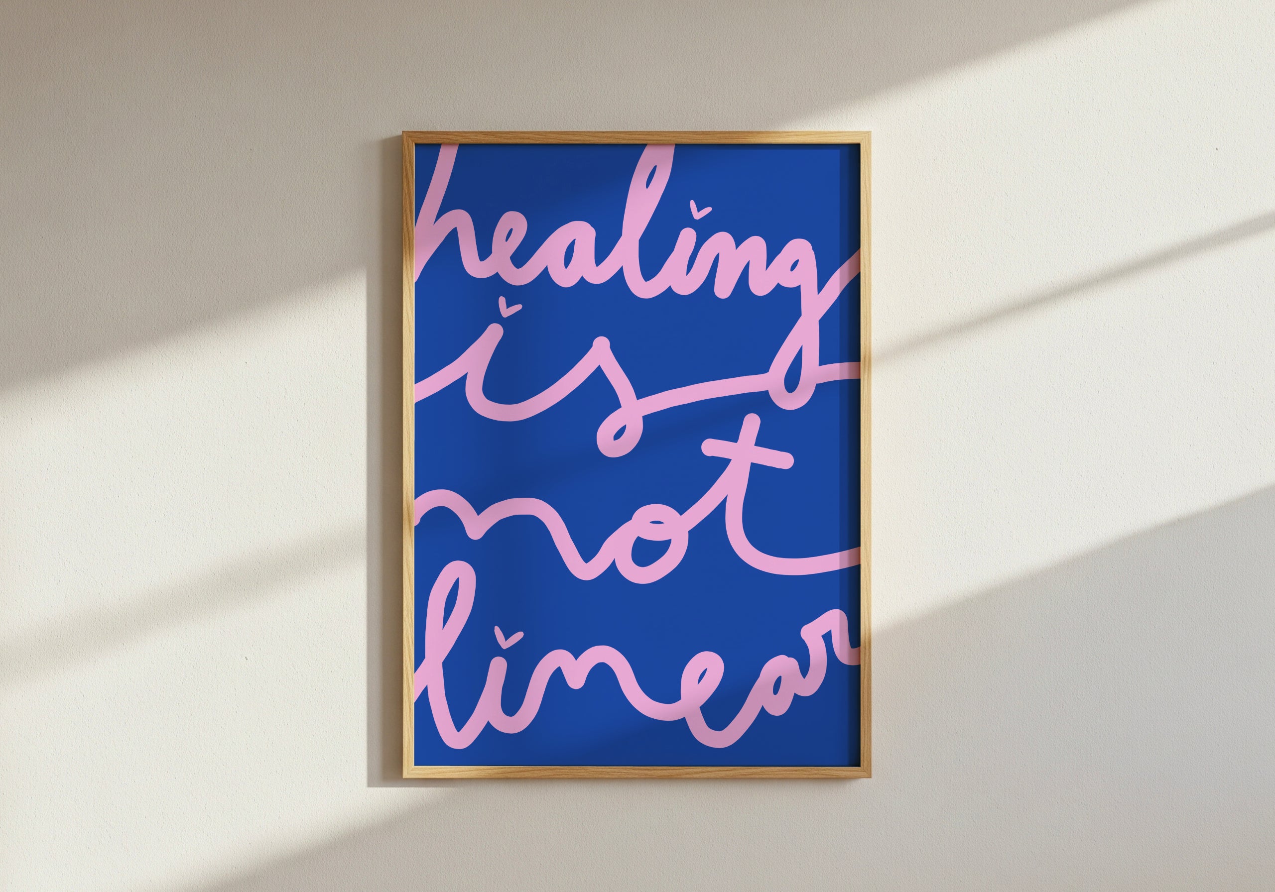 Healing is not linear - Blue
