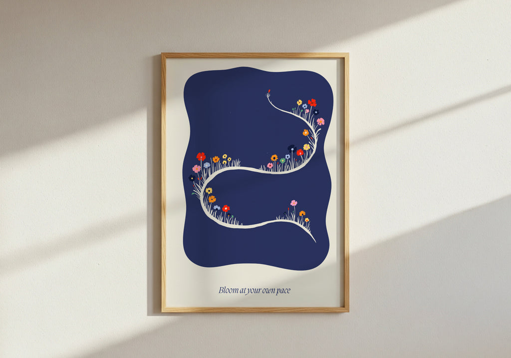 Bloom at your own pace - Blue