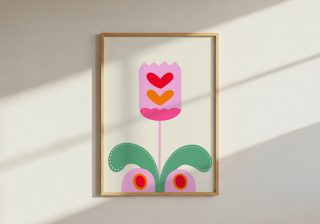 Pink Palette Print Set of 3