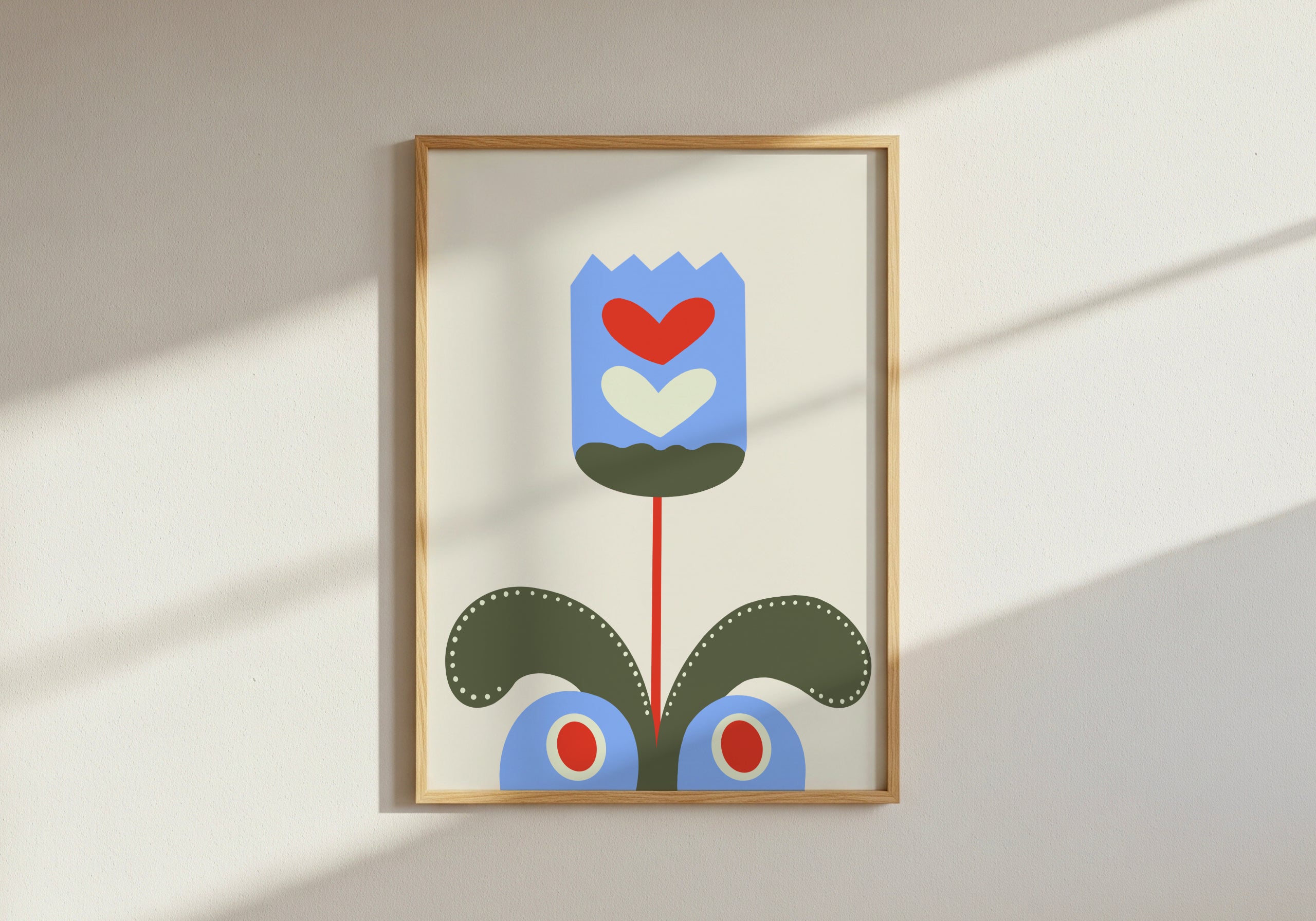 Blue Palette Print Set of 3