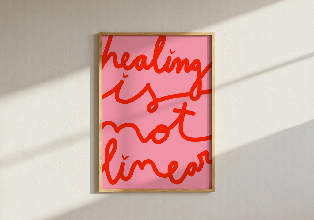 Healing is not linear - Pink