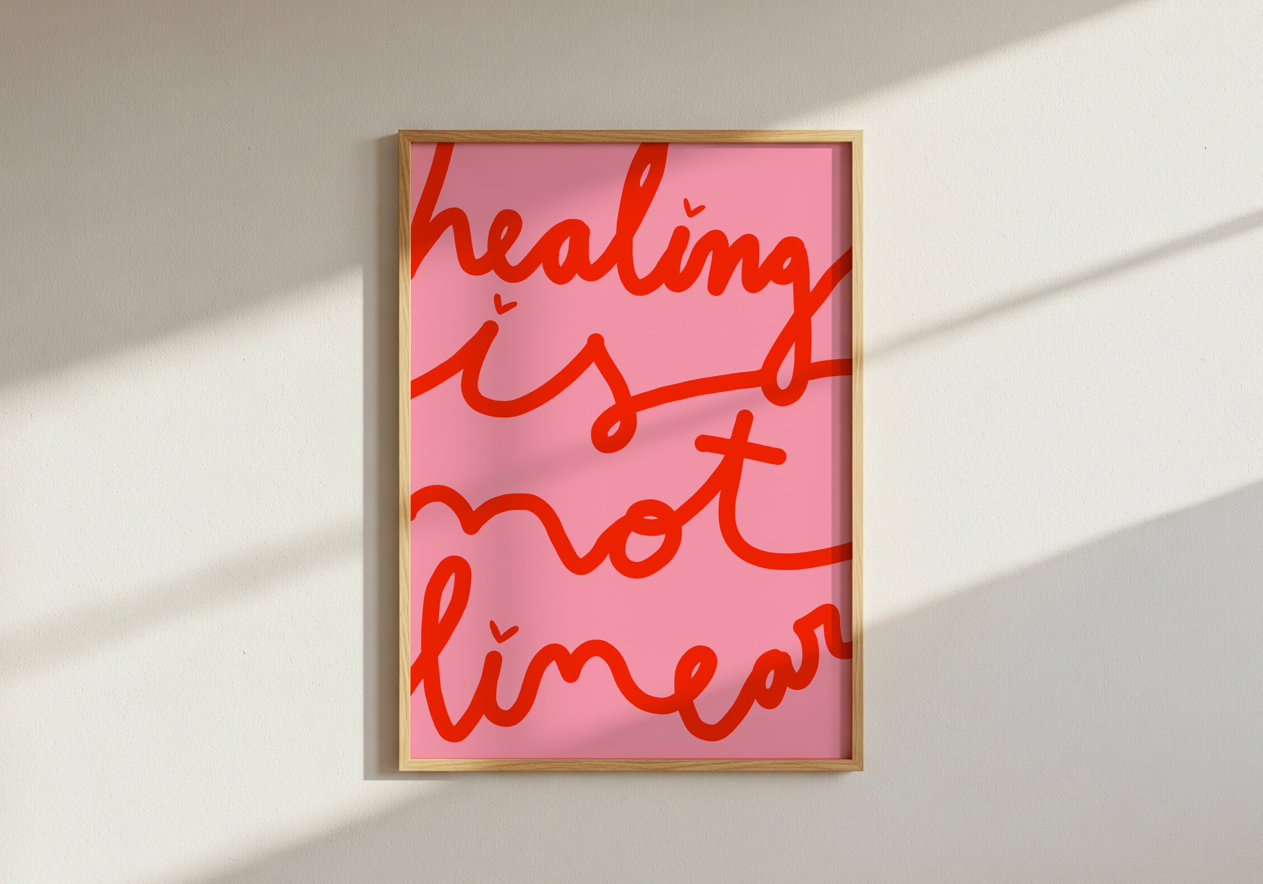Healing is not linear - Pink